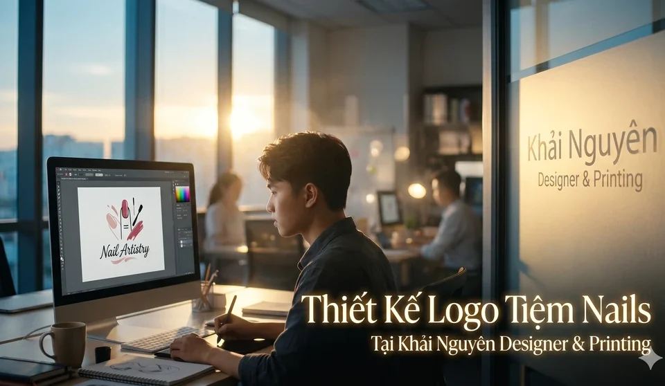 Thiết kế logo tiệm nails TPHCM