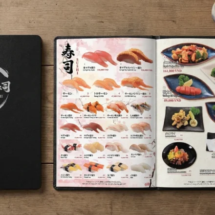 In Menu Nhà Hàng Nhật Sushi TPHCM – Thiết Kế Đúng Phong Vị Nhật Bản In Menu Nhà Hàng Nhật Sushi TPHCM – Thiết Kế Đúng Phong Vị Nhật Bản