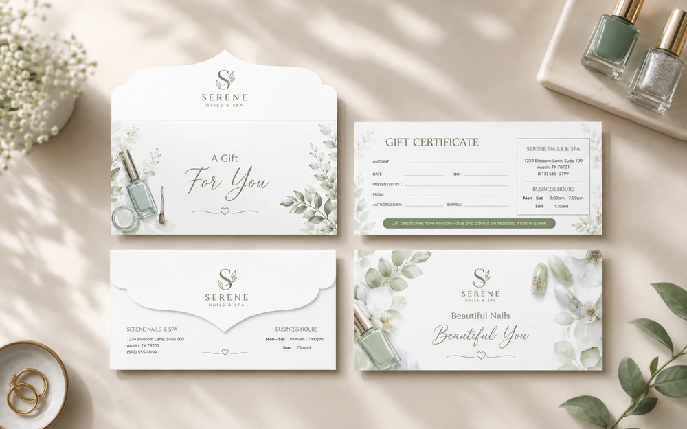 In Gift Voucher Spa TPHCM - Sang Trọng, Thiết Kế Riêng 2026 5 Số lượng in gift voucher spa TPHCM tối thiểu chỉ từ 50 cái
