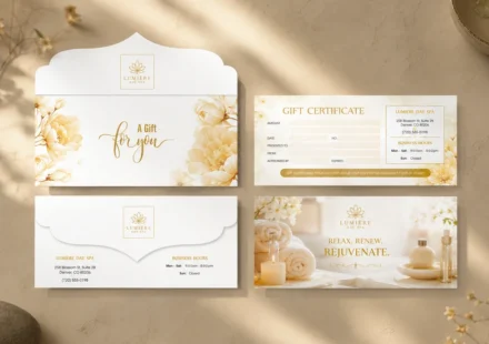 In Gift Voucher Spa TPHCM - Sang Trọng, Thiết Kế Riêng Theo Thương Hiệu