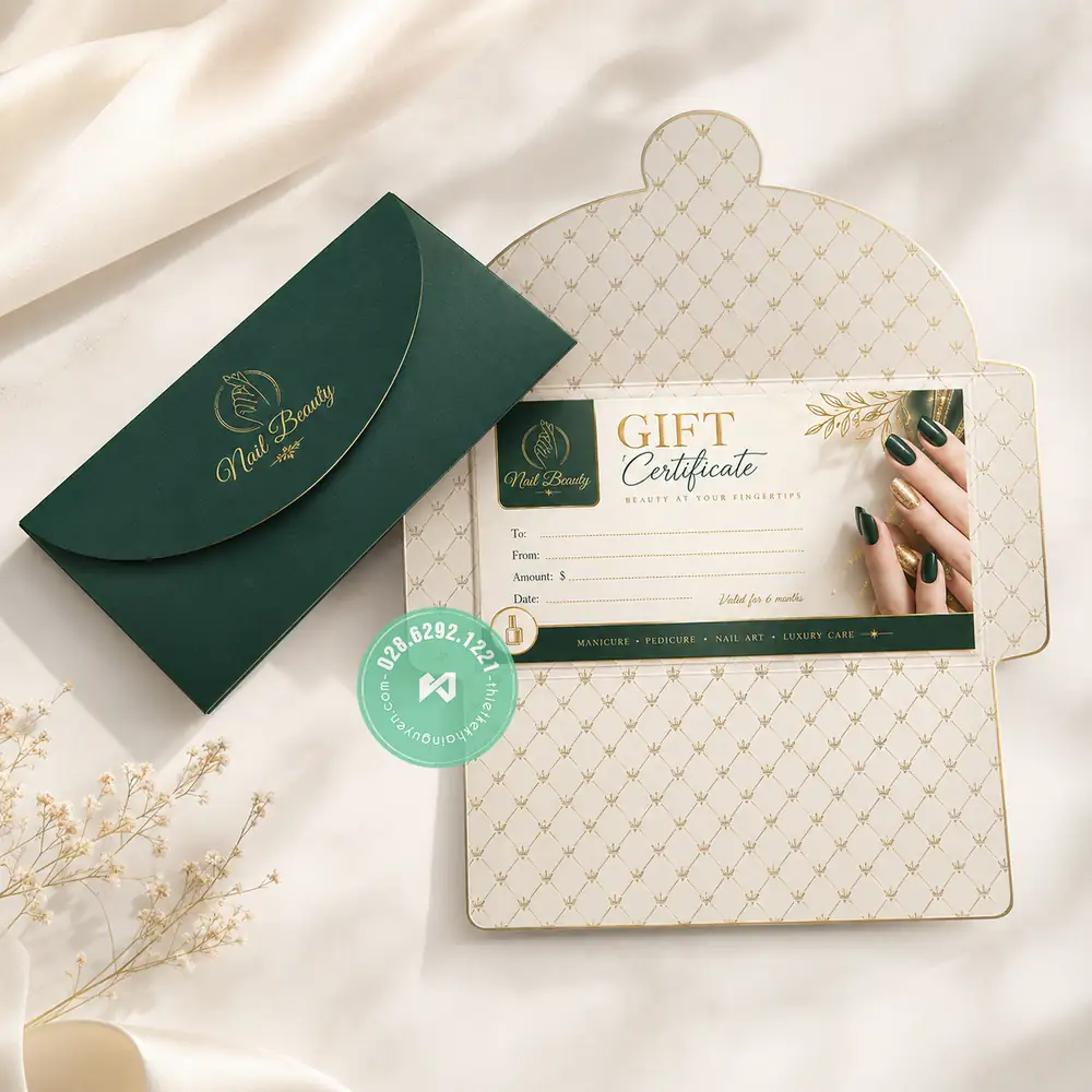 Top 30+ Mẫu Voucher Tiệm Nails Đẹp Giúp Tăng Doanh Thu 25 Mẫu gift voucher tự gấp chuyên nghiệp cho nails spa