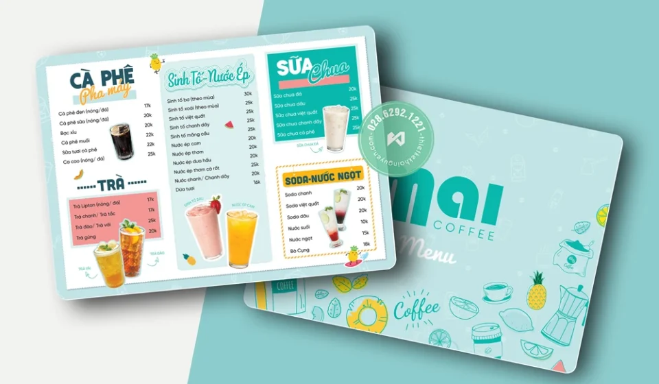 Mai Coffee được thiết kế với phong cáchTươi Sáng & Trẻ Trung