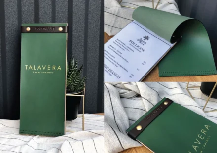 Đẳng Cấp Khác Biệt Với Menu Da Cover Khổ Dài