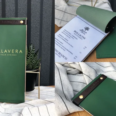 Đẳng Cấp Khác Biệt Với Menu Da Cover Khổ Dài