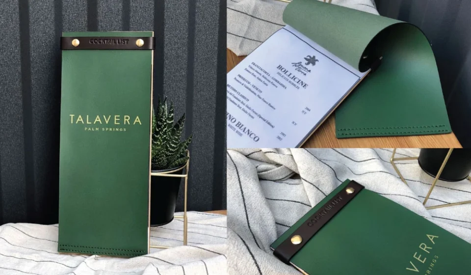Đẳng Cấp Khác Biệt Với Menu Da Cover Khổ Dài