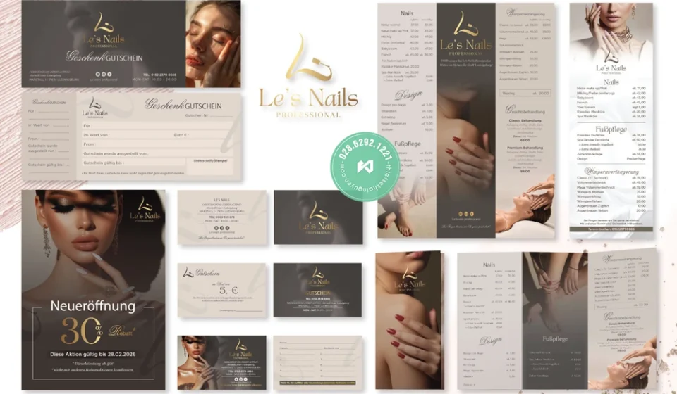Branding tiệm nails Le’s Nails chuyên nghiệp tại TPHCM