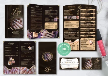 Portfolio nails spa - Lee Nails Branding