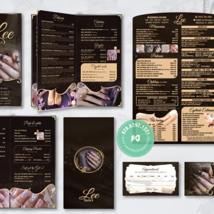 Portfolio nails spa - Lee Nails Branding