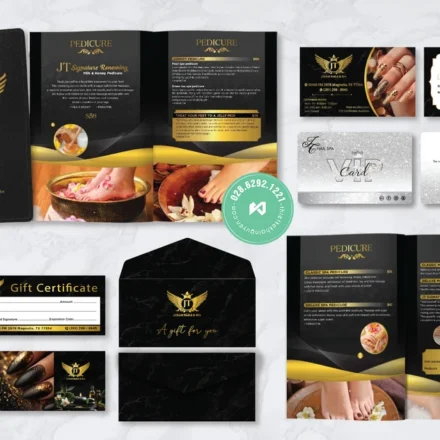 Bộ Nhận Diện Thương Hiệu Tiệm Nails JTeam Nails Spa