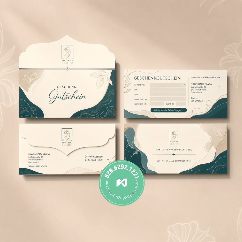 Gutscheine für Nagelstudio drucken – Günstig aus Vietnam bestellen 8 Xưởng in voucher cho tiệm nails tại Đức ở TPHCM