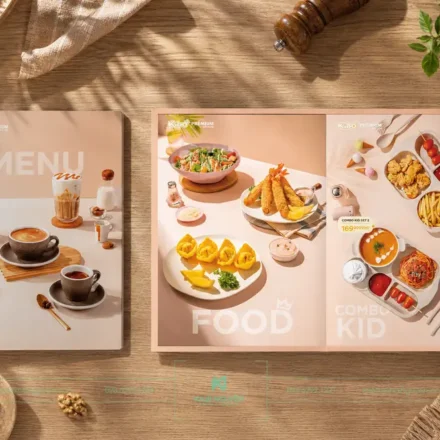 Menu Mở Phẳng 180 Độ Là Gì? Tại Sao Nhà Hàng Cao Cấp Ưa Chuộng? In menu mở phẳng 180 độ cho nhà hàng Kubo