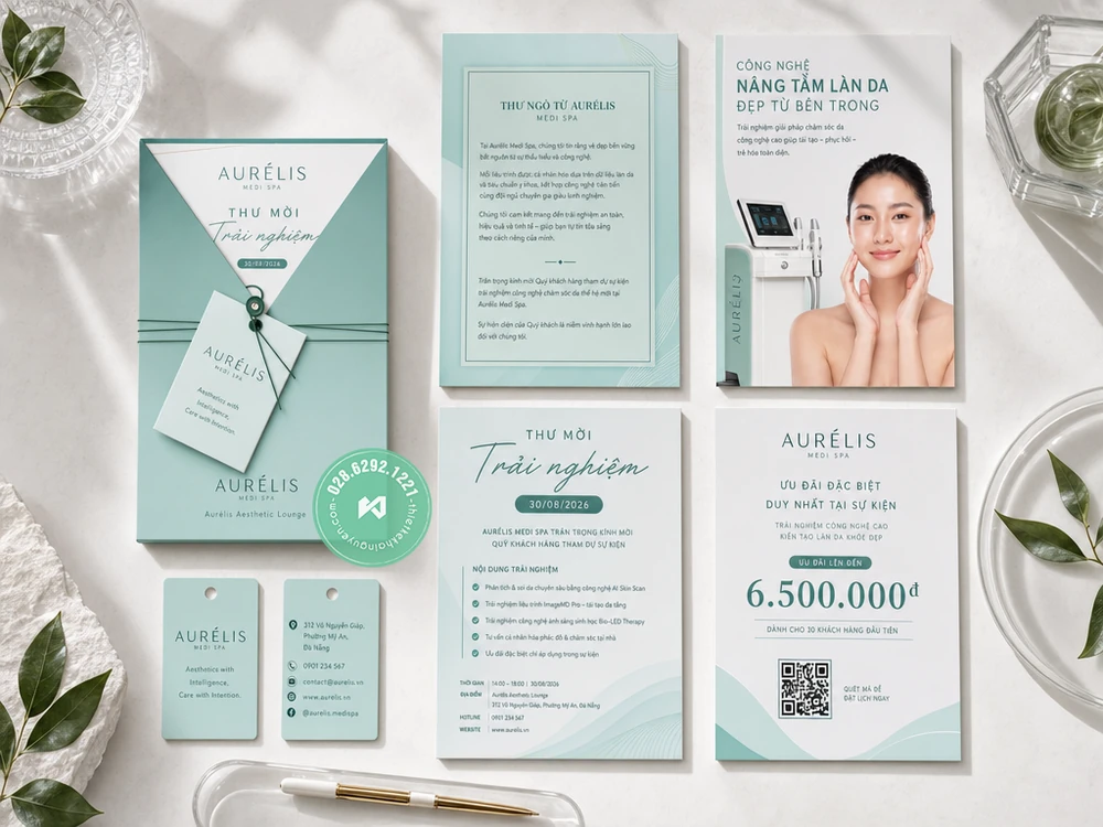 In Thiệp Mời Sự Kiện TPHCM – Khai Trương, Hội Nghị Mới 2026 43 In thư ngỏ trải ngiệm Spa