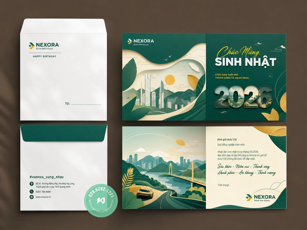 In Thiệp Mời Sự Kiện TPHCM – Khai Trương, Hội Nghị Mới 2026 45 Thiết kế thiệp chúc mừng sinh nhật công ty