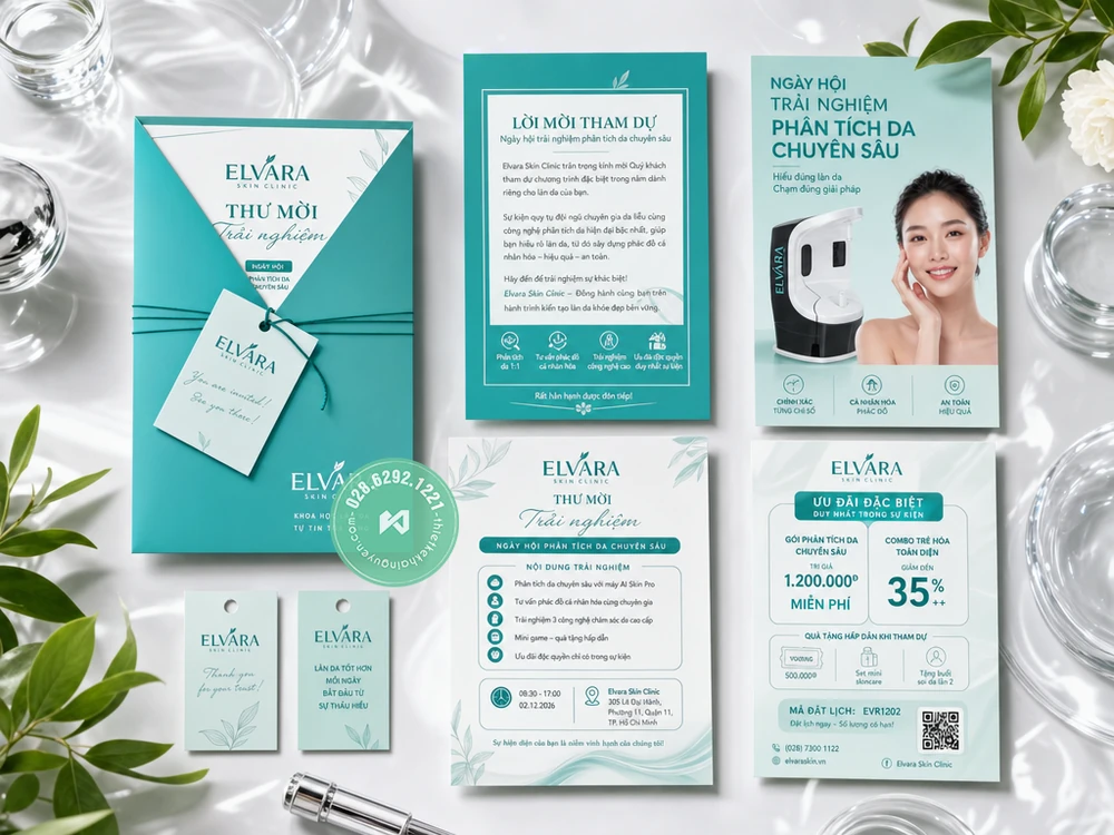 In Thiệp Mời Sự Kiện TPHCM – Khai Trương, Hội Nghị Mới 2026 6 In thiệp mời trải nghiệm dịch vụ Spa