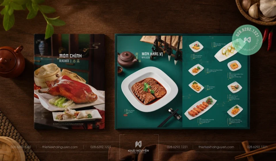 Báo giá thiết kế in menu mở phẳng tại TPHCM từ 200.000đ - 700.000đ