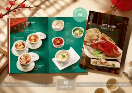 In menu bìa cứng - In menu alacarte