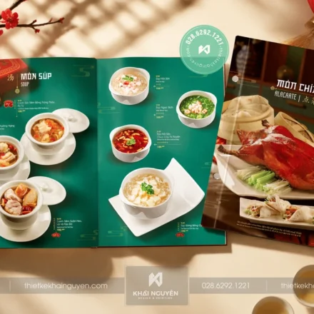In menu bìa cứng - In menu alacarte
