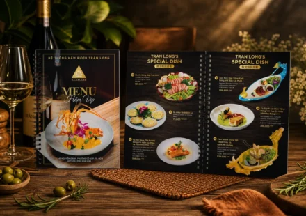 Thiết Kế Menu Đa Ngôn Ngữ Cho Nhà Hàng Hải Sản 2026