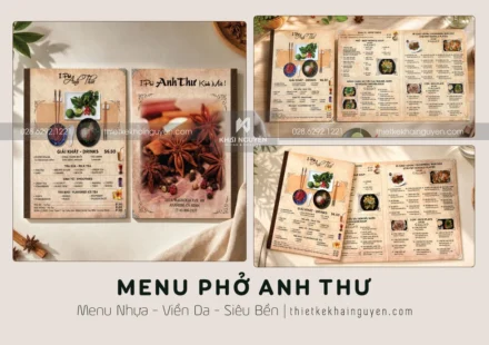 Menu Gáy Da Bền Chắc - Không Lo Rách, Gãy