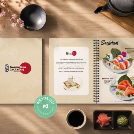 Mẫu Thiết Kế Menu Nhà Hàng Nhật Lalala | Dự Án Thiết Kế Menu Đẹp Tại TPHCM Mẫu Thiết Kế Menu Nhà Hàng Nhật Lalala