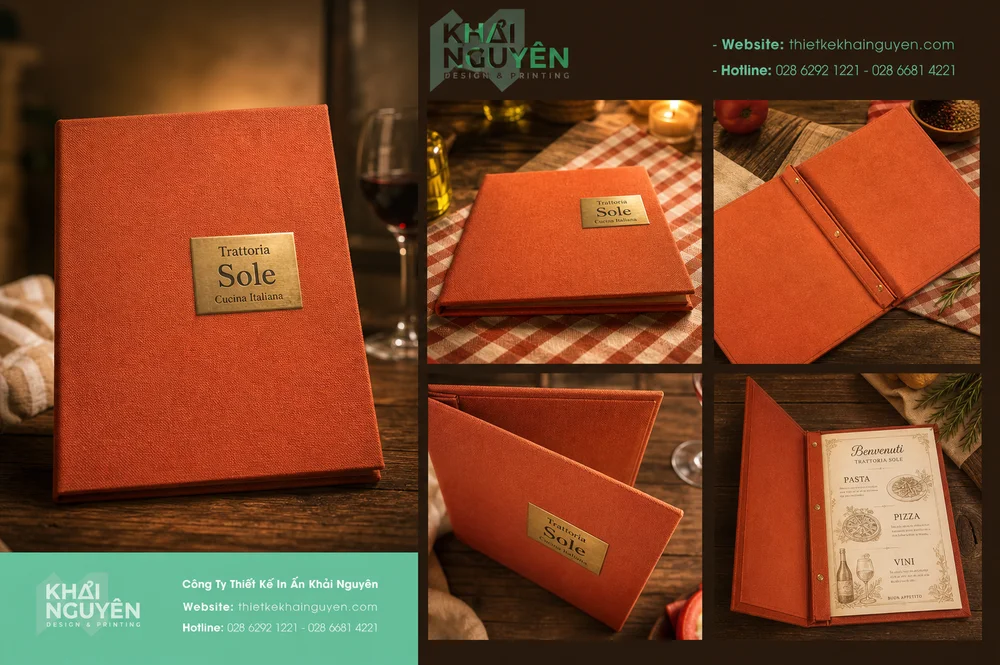 In Menu Vải TPHCM – Nhẹ, Bền, Sang Trọng – Xu Hướng 2026 13 Xưởng in menu vải miễn phí ship