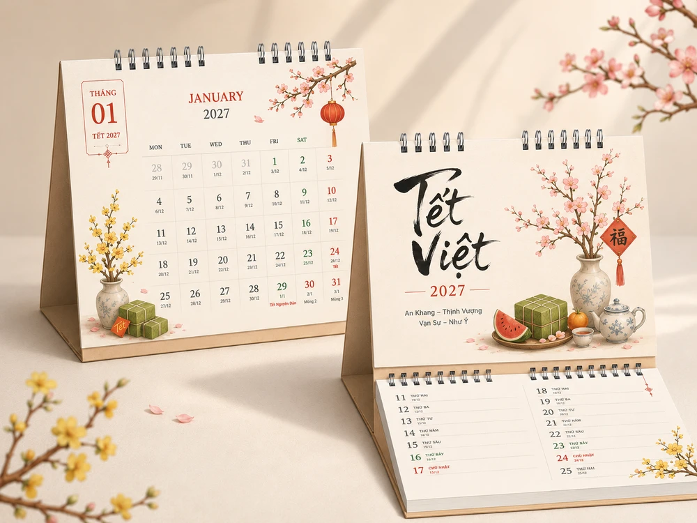 Mẫu In Lịch Tết 2027 Số Lượng Ít, Nhanh Gọn, Giao Tận Nơi 6 In Lịch Tết 2027 Số Lượng Ít, Lấy Nhanh, Thiết Kế Riêng