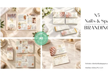 Bộ Nhận Diện Thương Hiệu N5 Nail & Spa - Thiết Kế In Trọn Gói