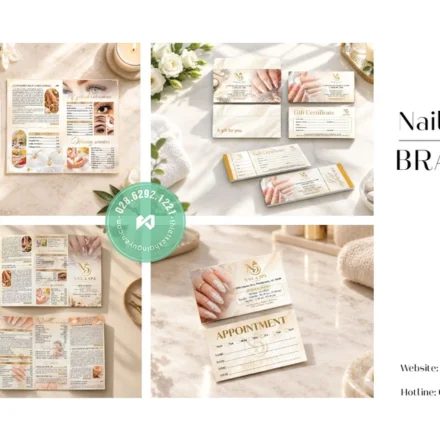 Bộ Nhận Diện Thương Hiệu N5 Nail & Spa – Thiết Kế In Trọn Gói Bộ Nhận Diện Thương Hiệu N5 Nail & Spa - Thiết Kế In Trọn Gói