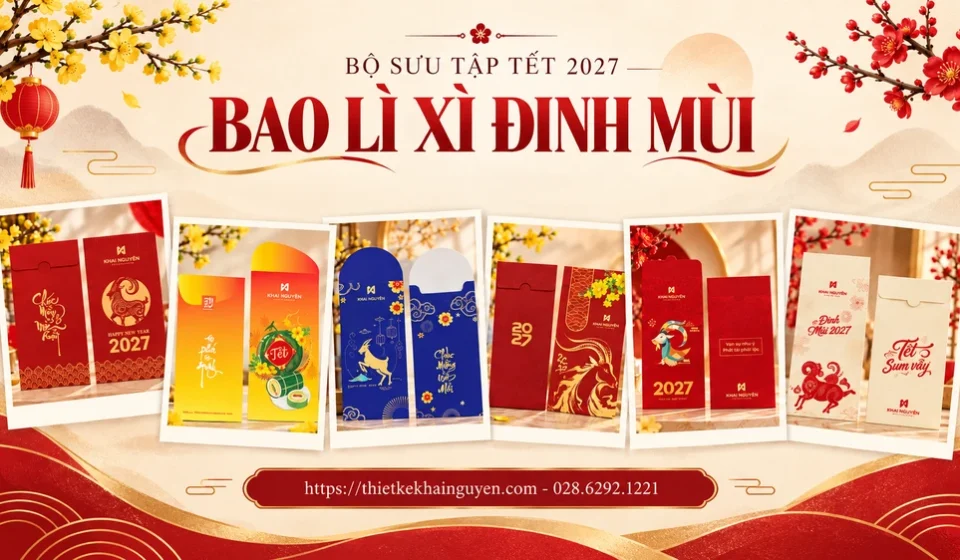 Bao lì xì Đinh Mùi - Mẫu mới 2027