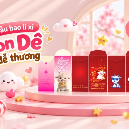 Banner lì xì con dê dễ thương năm 2027