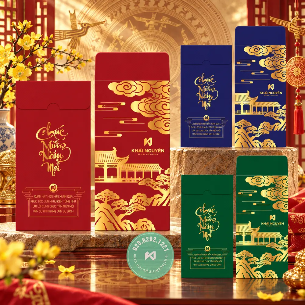 Mẫu Bao Lì Xì Màu Đỏ 2027 Cho Xuân Đinh Mùi May Mắn 14 Chọn mẫu bao lì xì đỏ nào cho phù hợp?