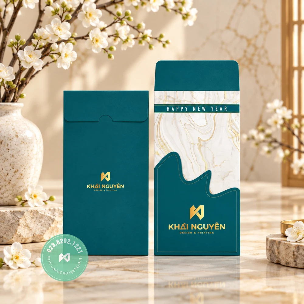 In Bao Lì Xì 2027 Từ 50 Cái, Mẫu Mới Tết Đinh Mùi 10 In bao lì xì tết 2027 vân đá sang trọng