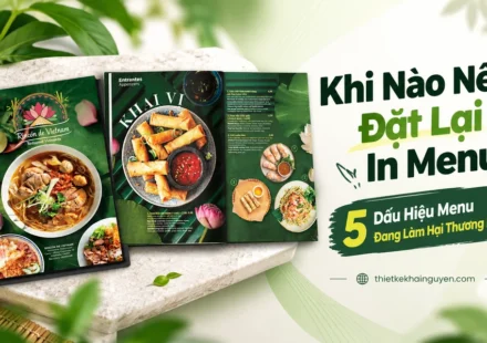 Khi Nào Nên Đặt Lại In Menu? 5 Dấu Hiệu Menu Đang Làm Hại Thương Hiệu