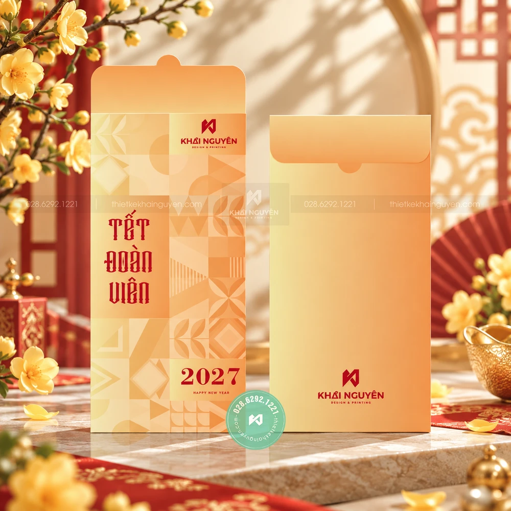 In Bao Lì Xì 2027 Từ 50 Cái, Mẫu Mới Tết Đinh Mùi 8 Mẫu thiết kế bao lì xì 2027 phong cách trừu tượng
