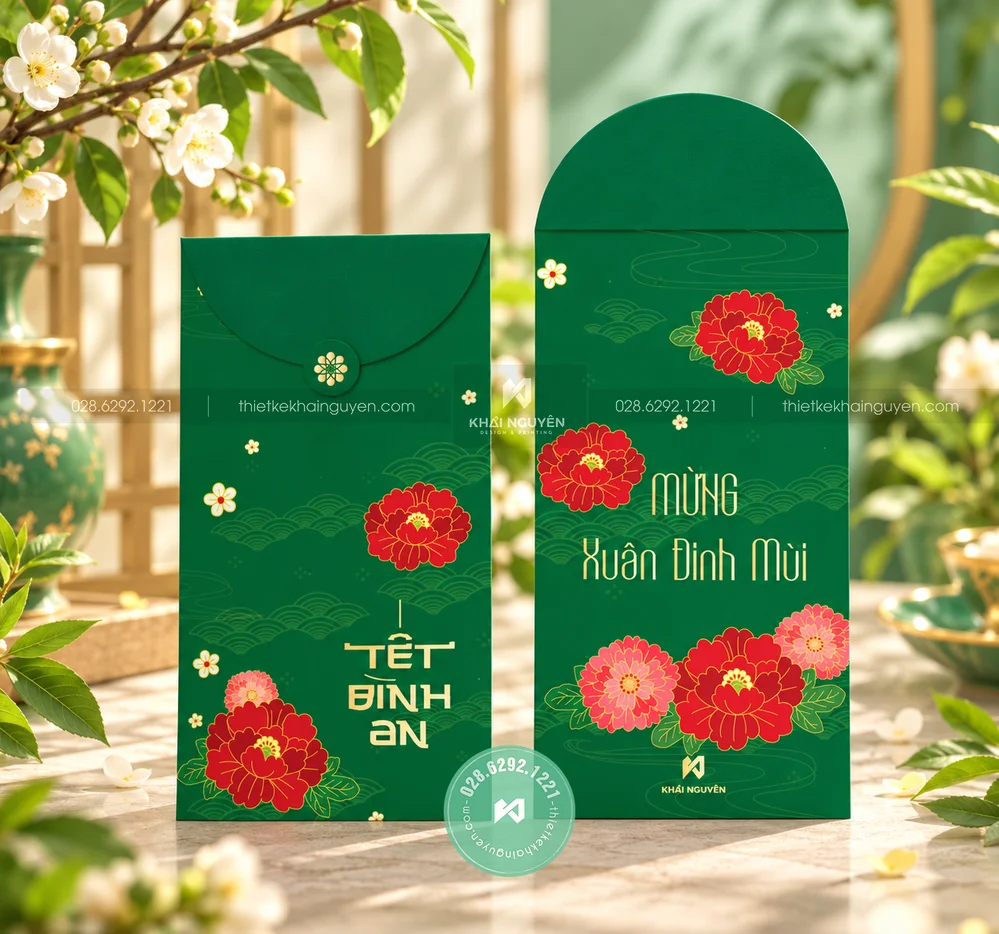 In Bao Lì Xì 2027 Từ 50 Cái, Mẫu Mới Tết Đinh Mùi 3 Thiết kế in bao lì xì đẹp 2027 đinh mùi