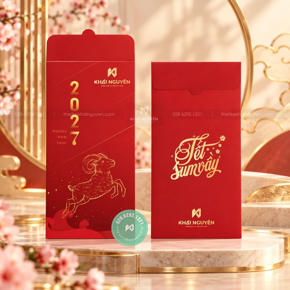 In Bao Lì Xì 2027 Từ 50 Cái, Mẫu Mới Tết Đinh Mùi 1 In Bao Lì Xì 2027 Từ 50 Cái, Mẫu Màu Đỏ Xuân Đinh Mùi